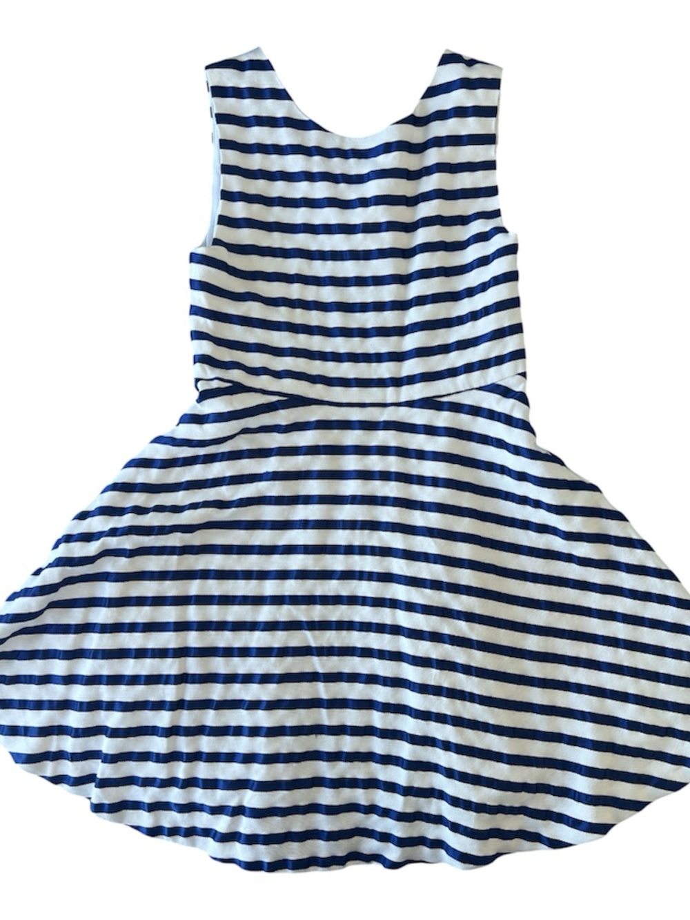 Jacadi Navy and White Striped Sleeveless Dress